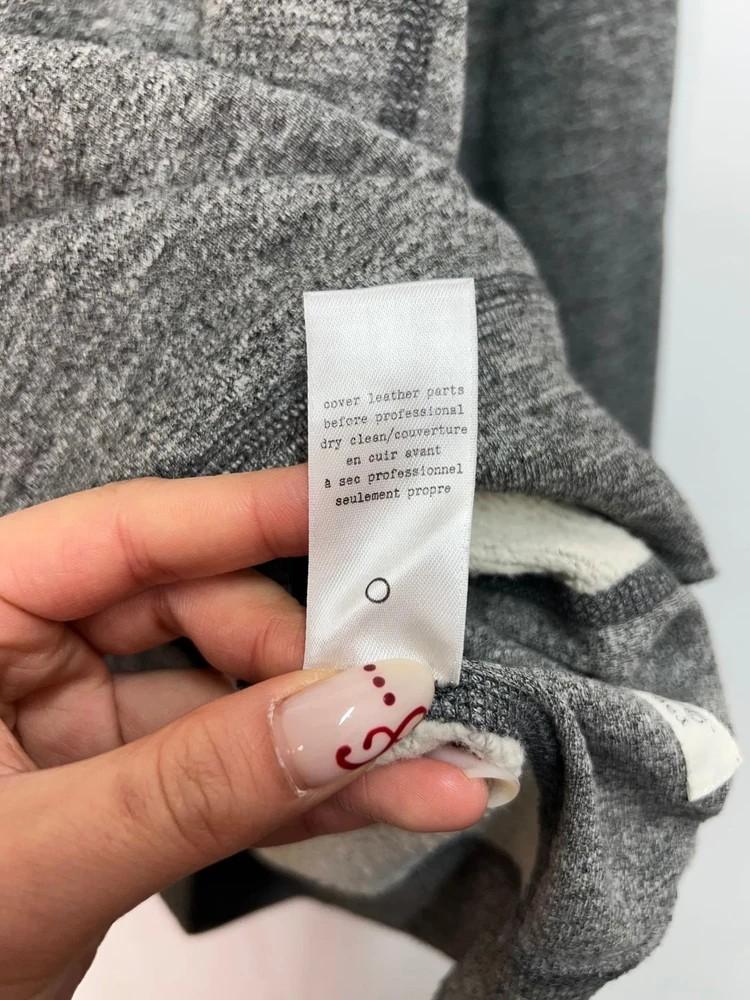 스몰 Rag & Bone 래글런 크루넥 맨투맨 티셔츠 그레이 10
