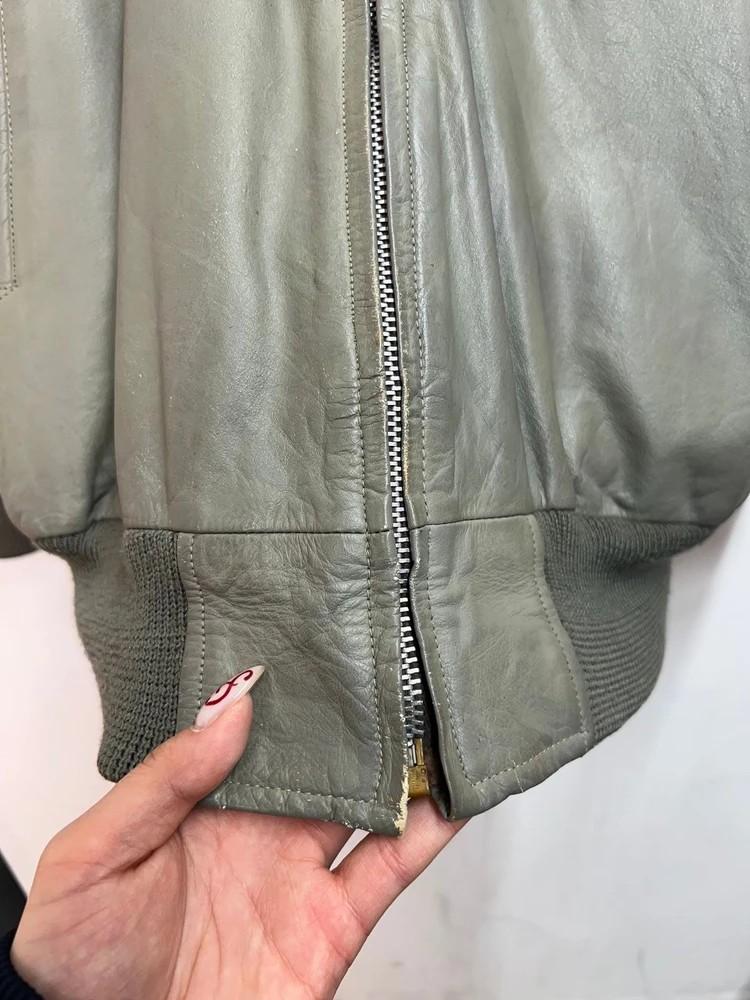 라지 LEATHERWEAR 빈티지 레더 재킷 8