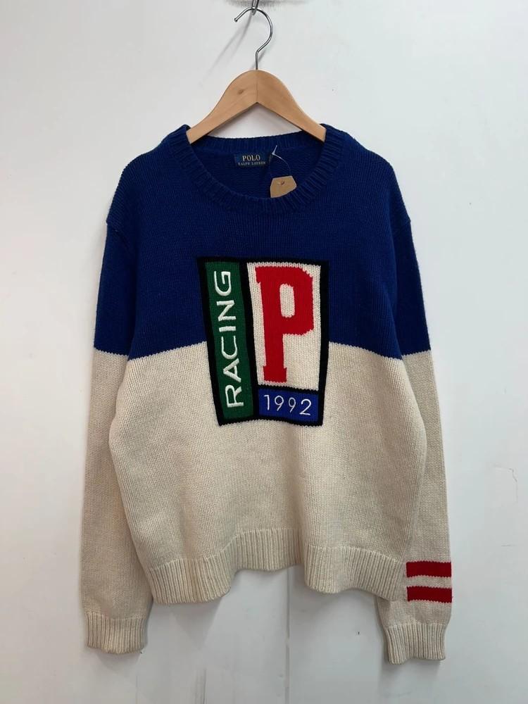 라지 폴로 랄프로렌 울 P 레이싱 1992 스웨터 3