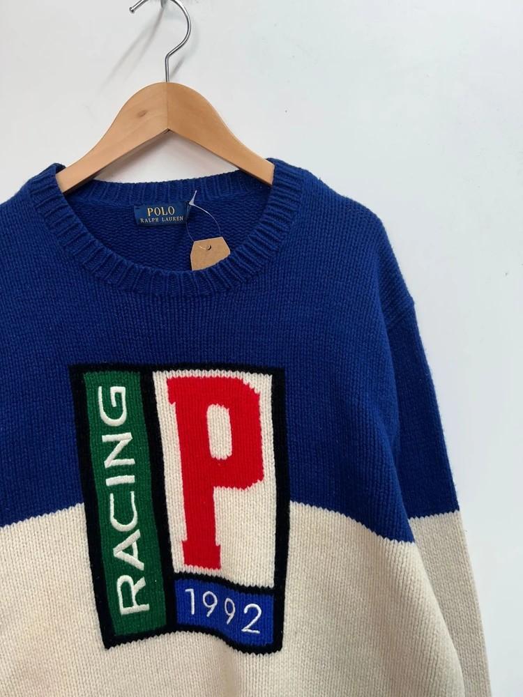 라지 폴로 랄프로렌 울 P 레이싱 1992 스웨터 5