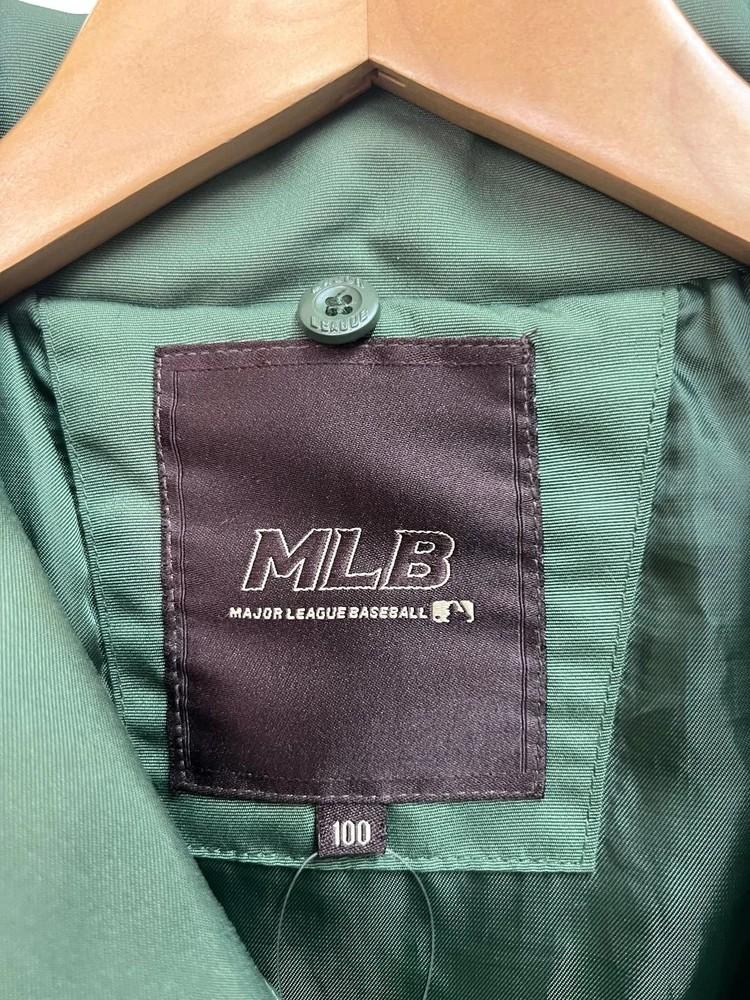 100 MLB 엠엘비 클리블랜드 인디언스 빈티지 패딩 야구 점퍼 카키 7