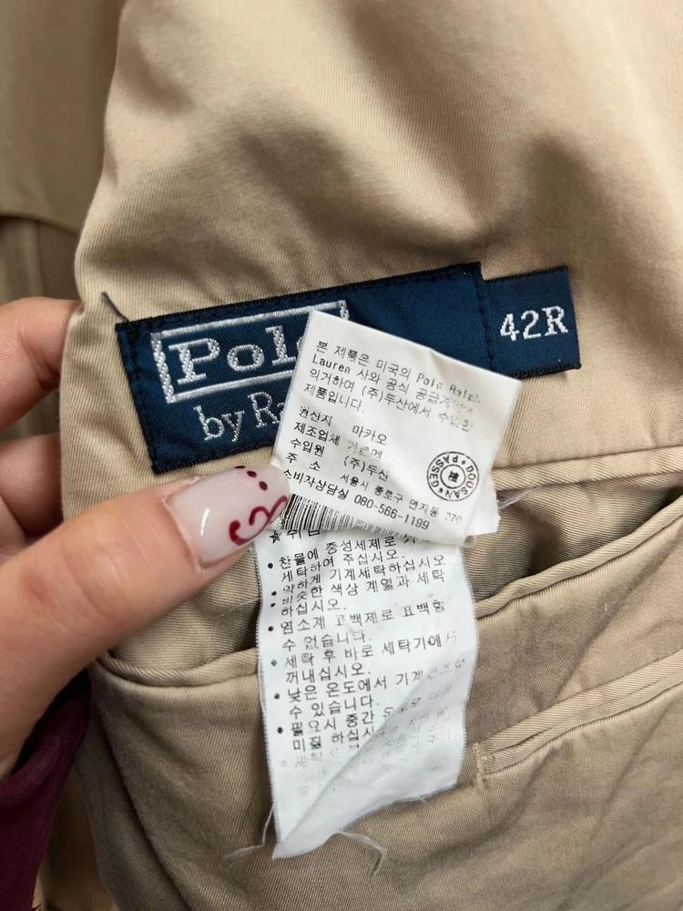 42 폴로 랄프 로렌 베이지 코튼 치노 블레이저 11