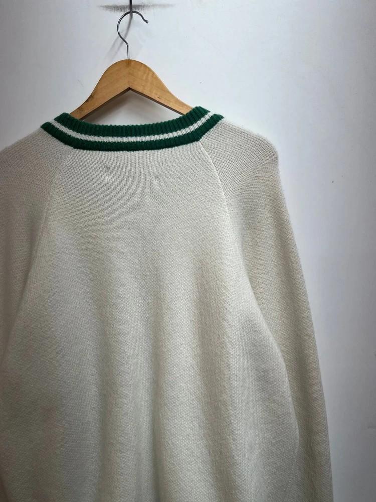XL 디스커스 애슬레틱 울 블렌드 로고 카디건 가디건 아이보리 3