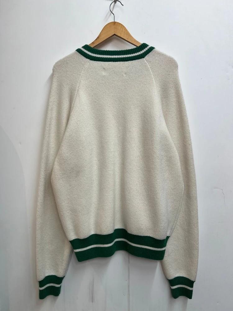 XL 디스커스 애슬레틱 울 블렌드 로고 카디건 가디건 아이보리 10
