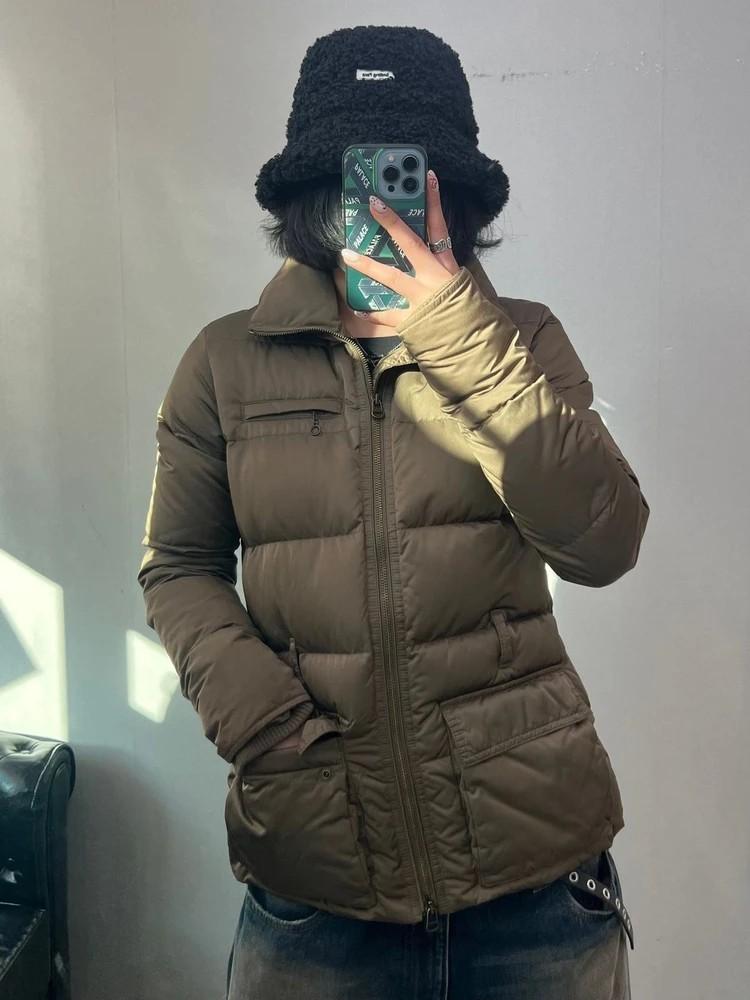 미디움 폴로 랄프 로렌 퀼티드 덕다운 푸퍼 패딩 재킷 브라운 2