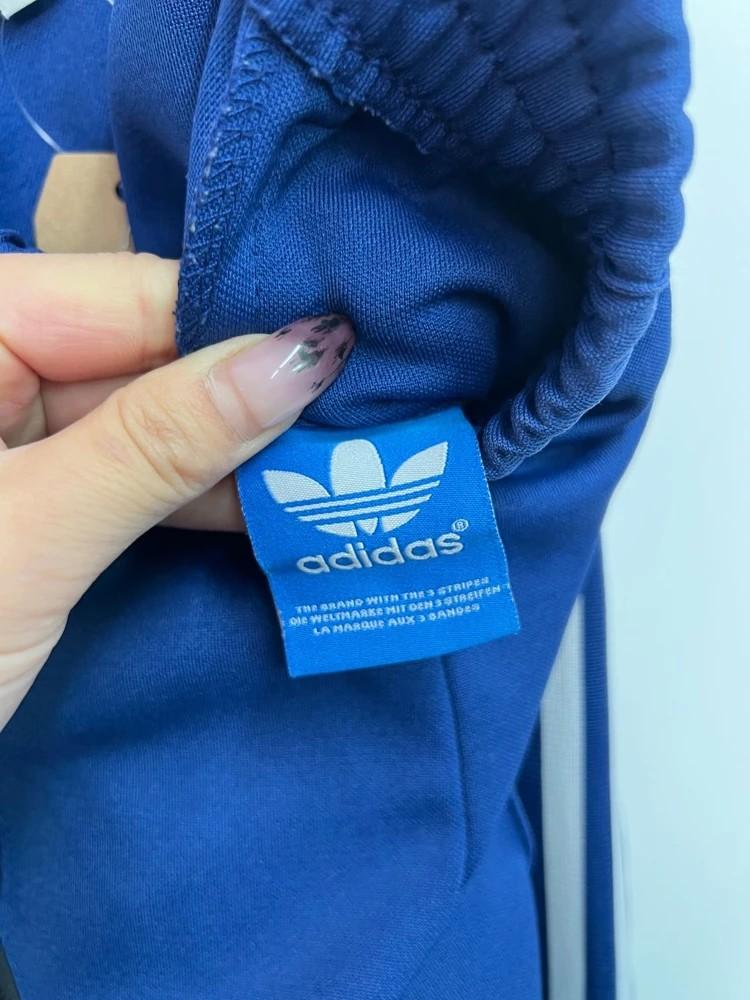 100 아디다스 블루 삼선 오리지널스 트레이닝 팬츠 7