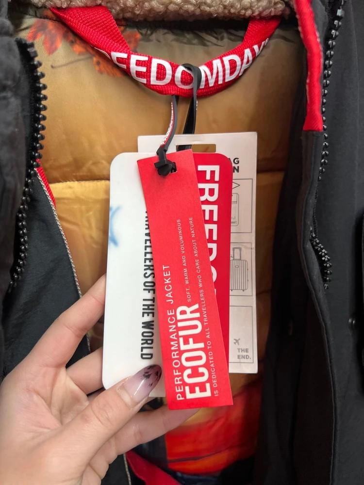 미사용 스몰 프리덤데이 퍼 후드 패딩 점퍼 블랙 7