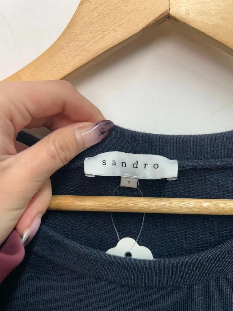 1 사이즈 산드로 타이거 자수 맨투맨 스웻셔츠 네이비 7