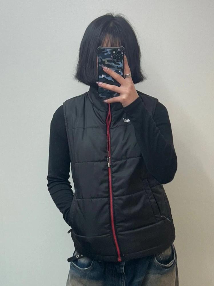 2S 험멜 누빔 리버시블 패딩 조끼 베스트 블랙 2