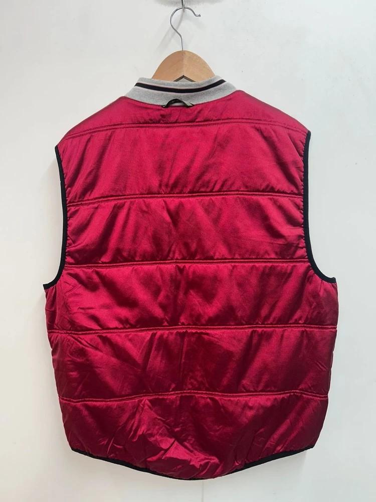 미디움 나이키 90s 빈티지 유광 나일론 경량 패딩 조끼 버건디 10