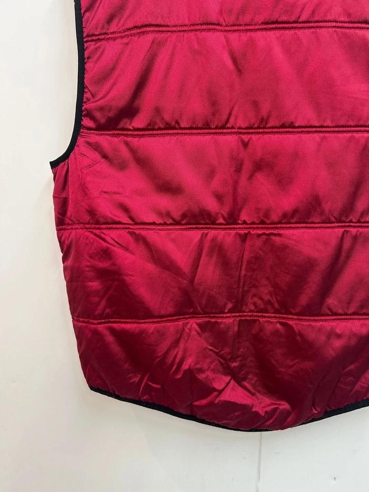 미디움 나이키 90s 빈티지 유광 나일론 경량 패딩 조끼 버건디 11