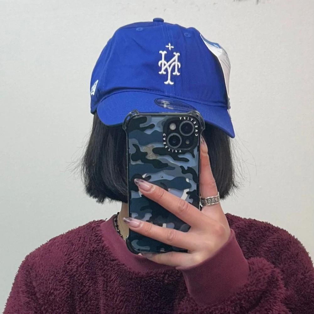 OS 새상품 뉴에라 x SMFK x MLB 메츠 야구 모자 블루 2