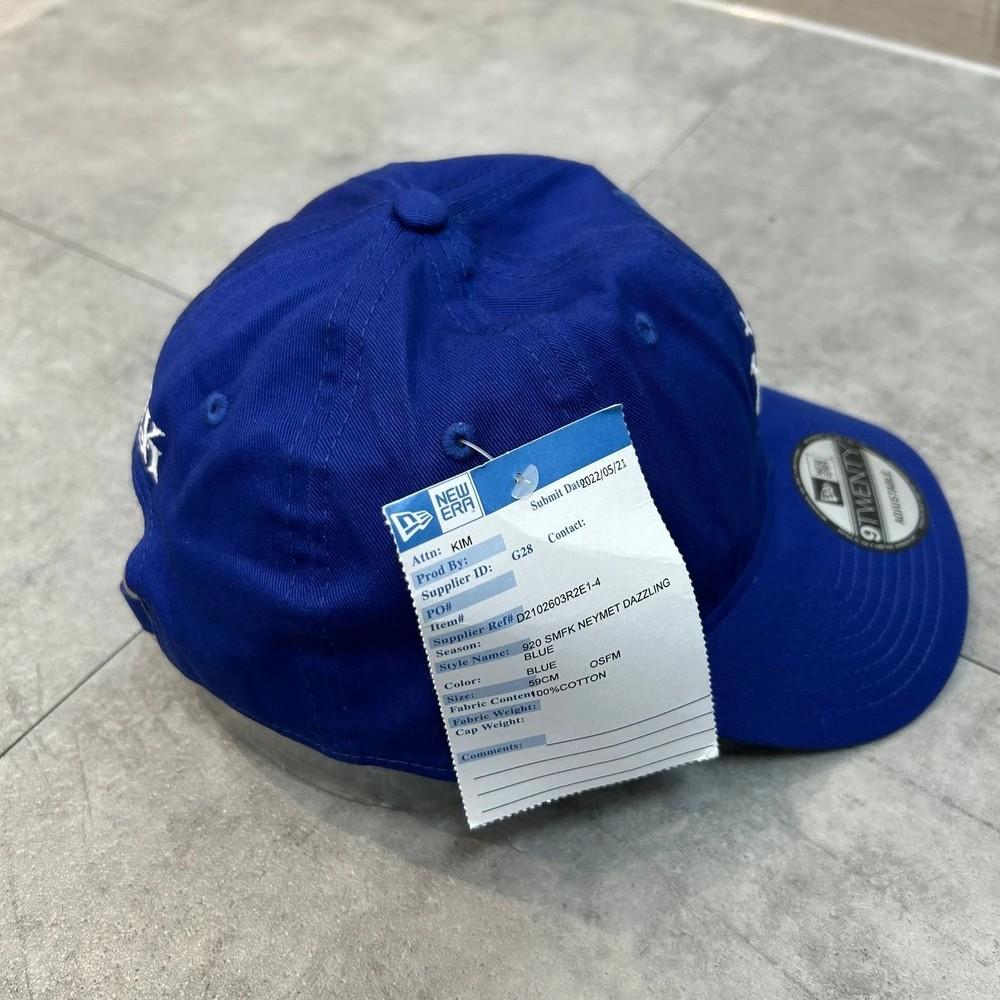 OS 새상품 뉴에라 x SMFK x MLB 메츠 야구 모자 블루 4