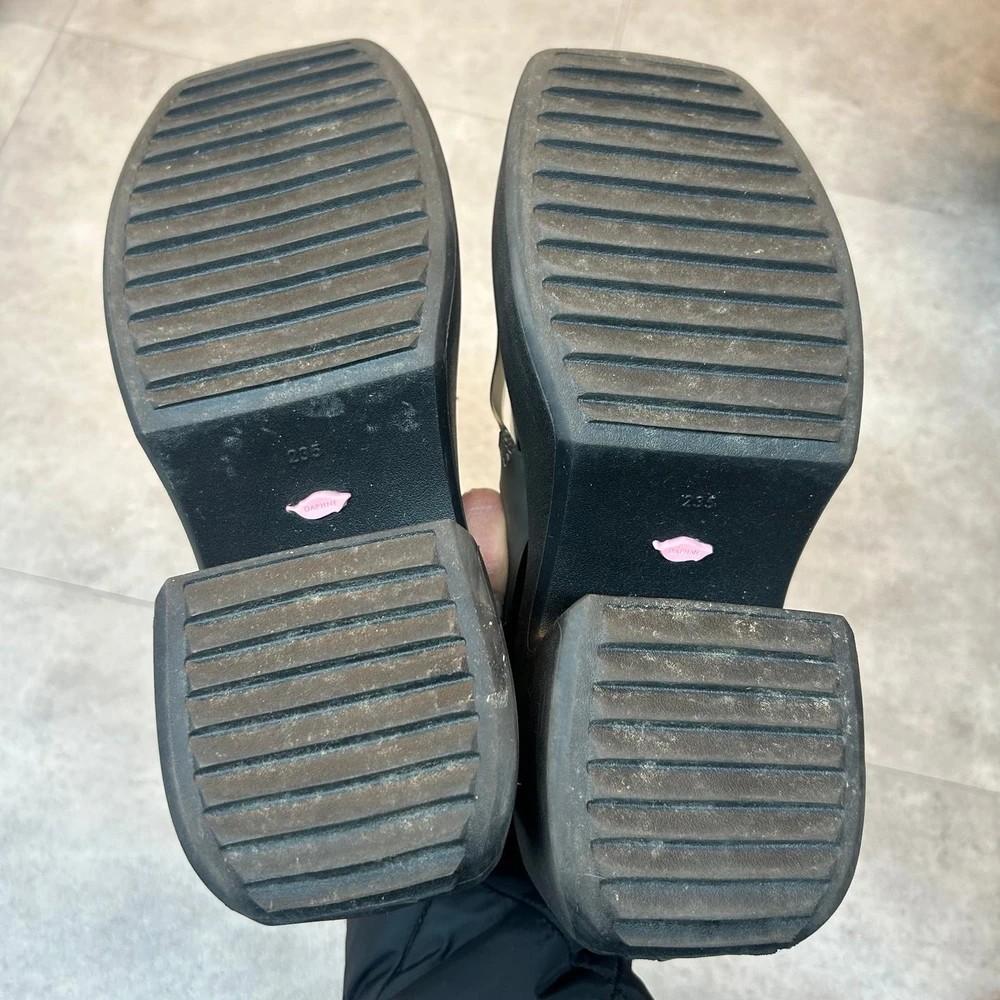 새상품 235 다프네 랩 통굽 7CM 메리 제인 블랙 11