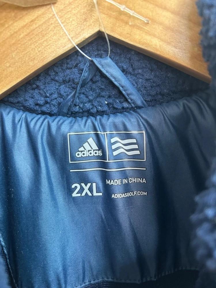 2XL 아디다스 골프 네이비 쉐르파 플리스 후리스 자켓 7