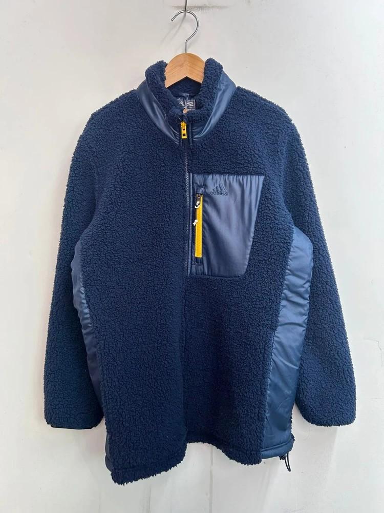 2XL 아디다스 골프 네이비 쉐르파 플리스 후리스 자켓 4