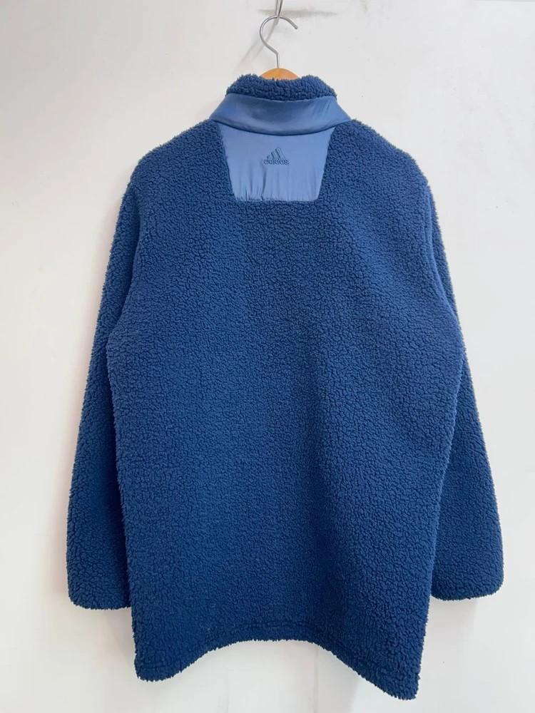 2XL 아디다스 골프 네이비 쉐르파 플리스 후리스 자켓 10