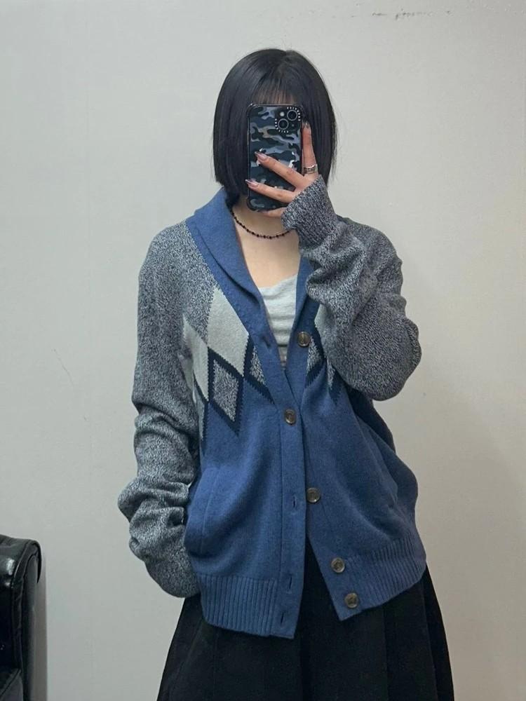 미디움 새상품 타미힐피거 패턴 집업 가디건 2
