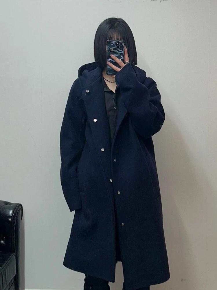 105 솔리드옴므 초판 후드코트 네이비 2