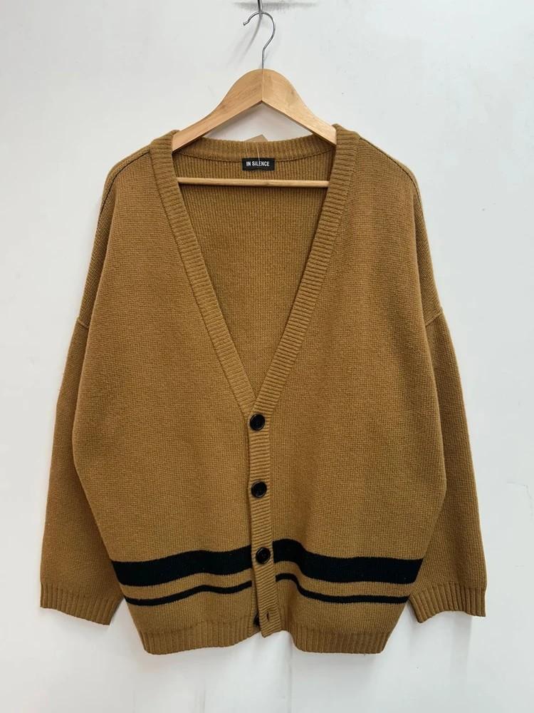 미디움 인사일런스 오버사이징 울 가디건 브라운 4