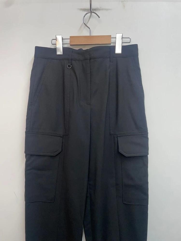 38 준지 22ss 블랙 카고 밴딩 조거 팬츠 5