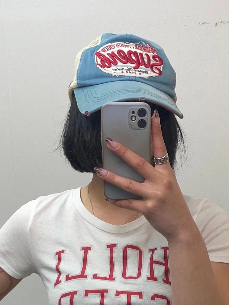 올드스쿨 빈티지 리트머스 매쉬볼캡모자 2