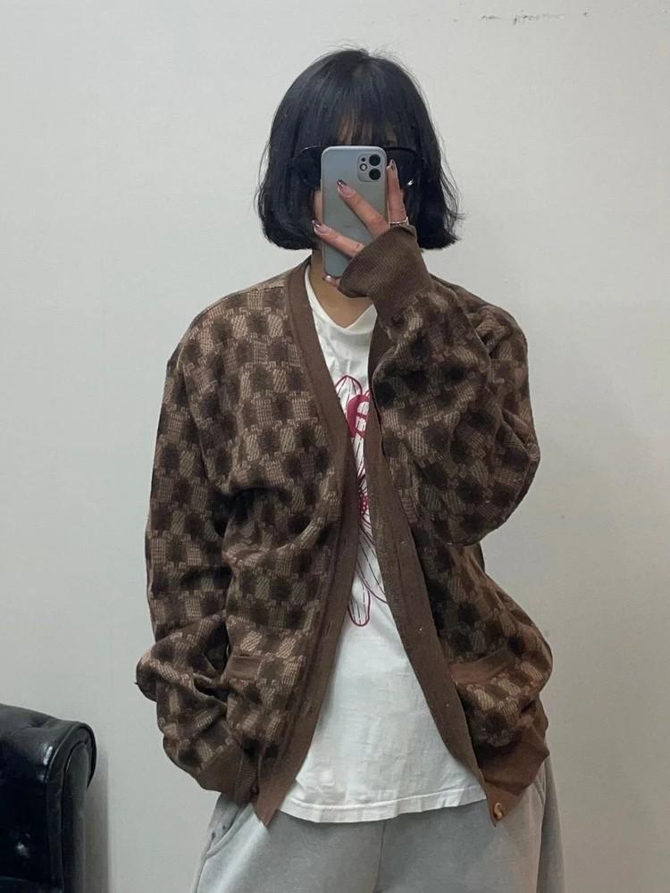 105 인디안 올드스쿨 체크패턴 가디건 2
