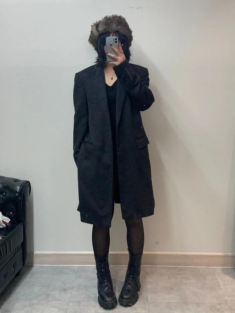 타임 옴므 캐시미어 체스터필드 롱 코트 2