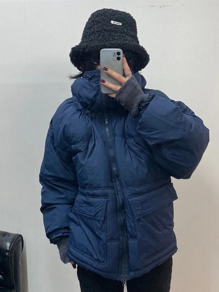 85 아디다스X스텔라 매카트니 하이넥 스트링 마스크 온 2WAY 패딩 재킷 2