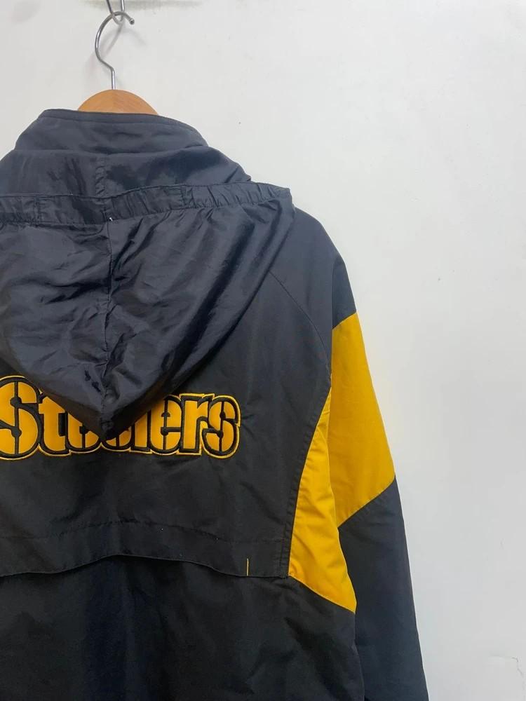 XL NFL 리복 피츠버그 스틸러스 바람막이 자켓 블랙 3