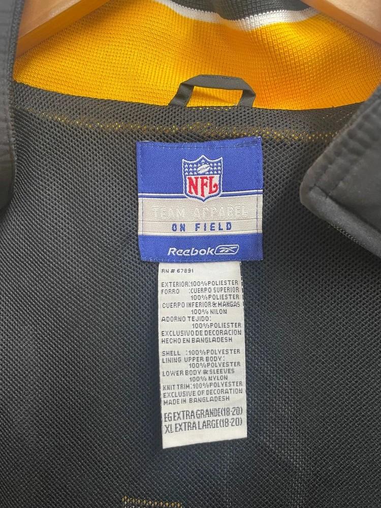 XL NFL 리복 피츠버그 스틸러스 바람막이 자켓 블랙 8