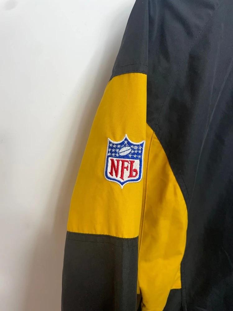 XL NFL 리복 피츠버그 스틸러스 바람막이 자켓 블랙 7