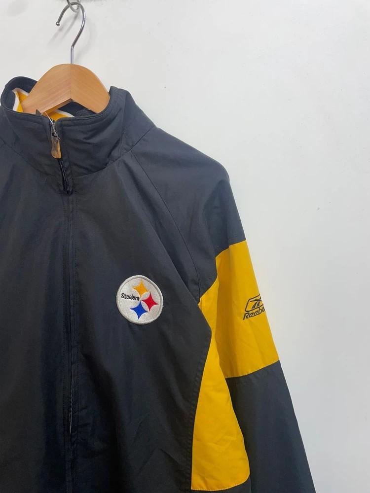 XL NFL 리복 피츠버그 스틸러스 바람막이 자켓 블랙 6