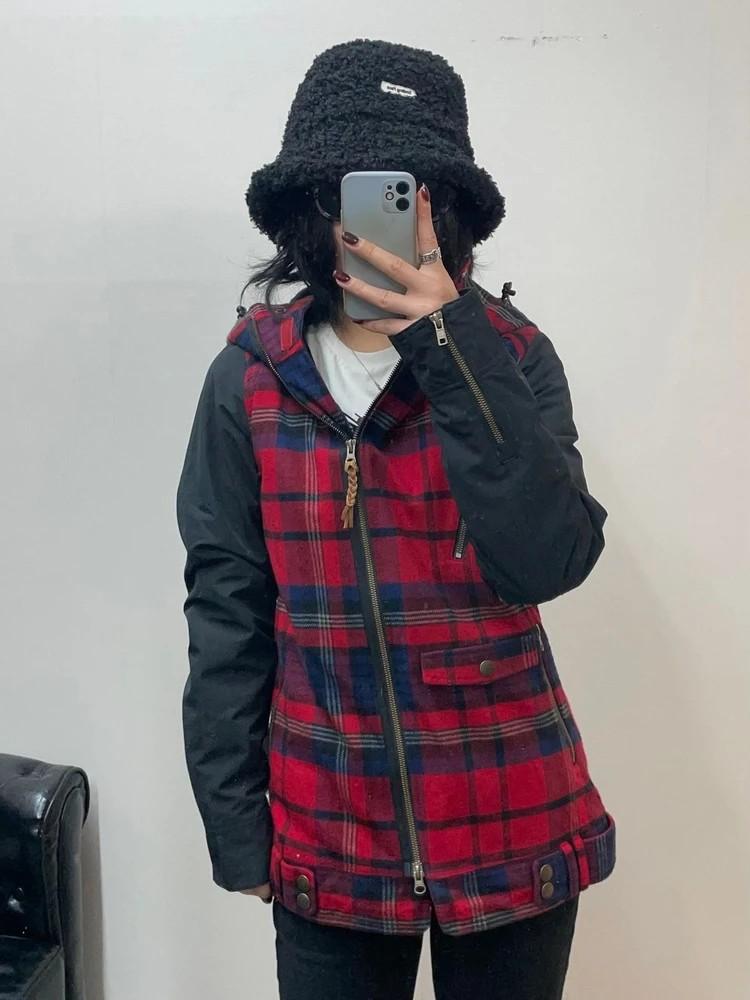 미디움 새상품 홀덴 여자 기모 스키 스노우보드 자켓 레드 2