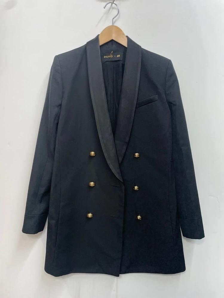 발망 h&M 콜라보 금장 더블 블레이저 마이 4