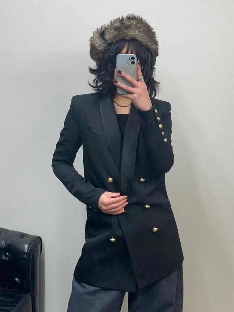 발망 h&M 콜라보 금장 더블 블레이저 마이 2