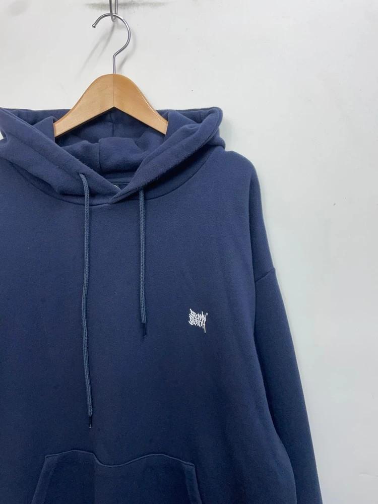라지 브라운브레스 오버핏 뒷판로고 네이비 후드티셔츠 후디 6
