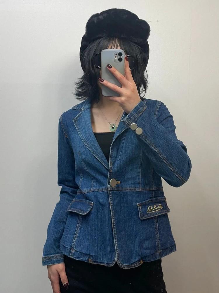 스몰 본더치 스포츠 올드스쿨 로고 데님 블레이저 2