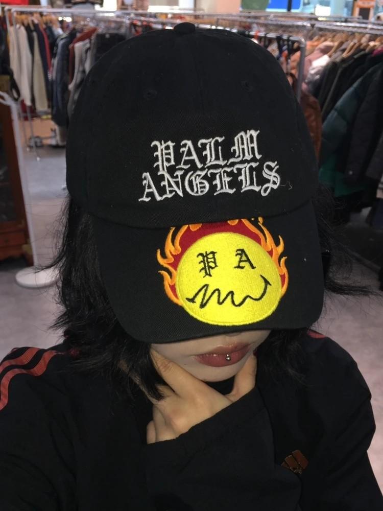 OS 팜 엔젤스 Palm Angels 버닝 헤드 볼캡 블랙 2