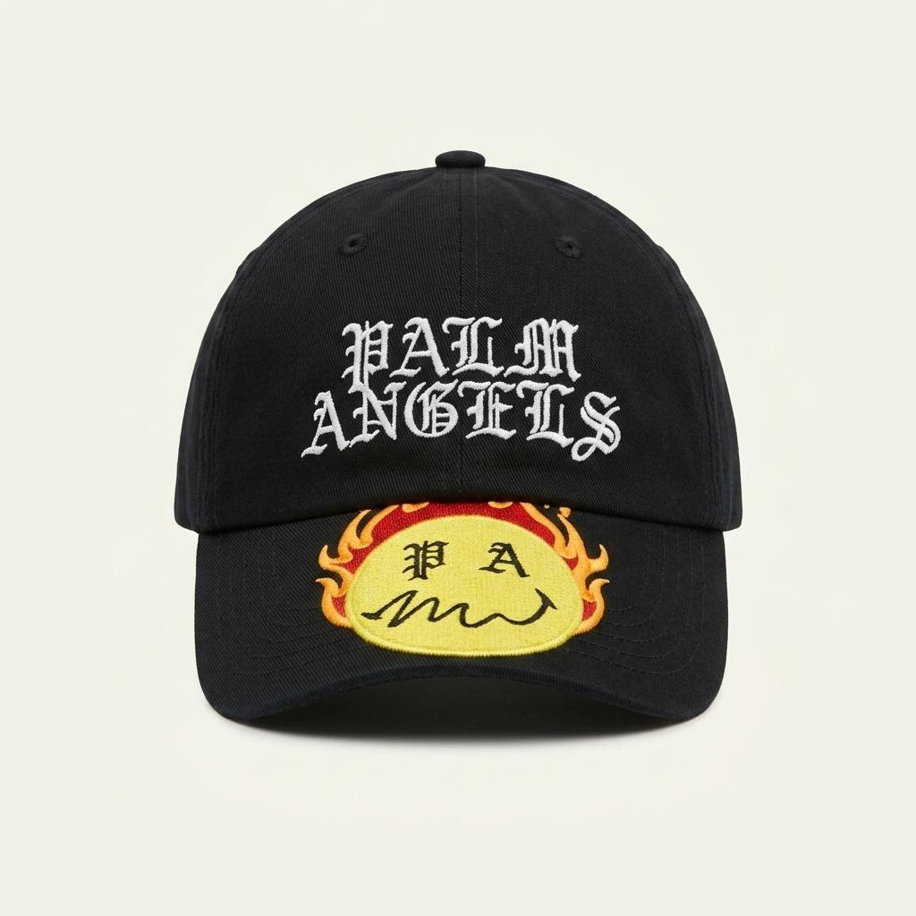 OS 팜 엔젤스 Palm Angels 버닝 헤드 볼캡 블랙 1