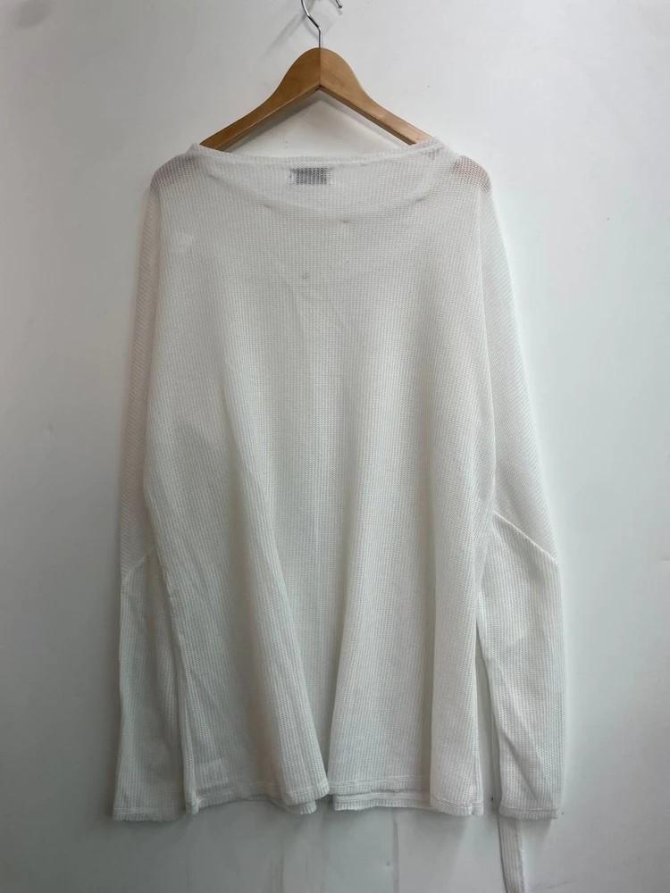 XL 에이시넥틱스 오버핏 여자 시스루 니트 화이트 10