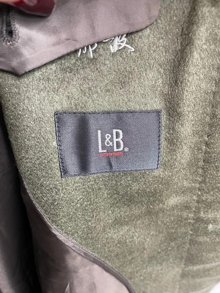 라지 남여공용 L&B 캐시미어 롱 코트 카키 8