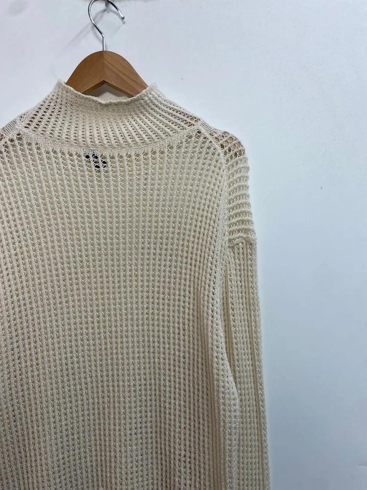 스몰 나누시카 하이넥 롱 니트 원피스 그물 니트 10