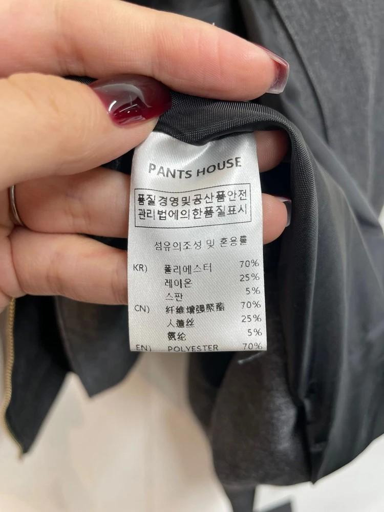 프리 PANTS HOUSE 스퀘어 가죽 포켓 크롭 자켓 9