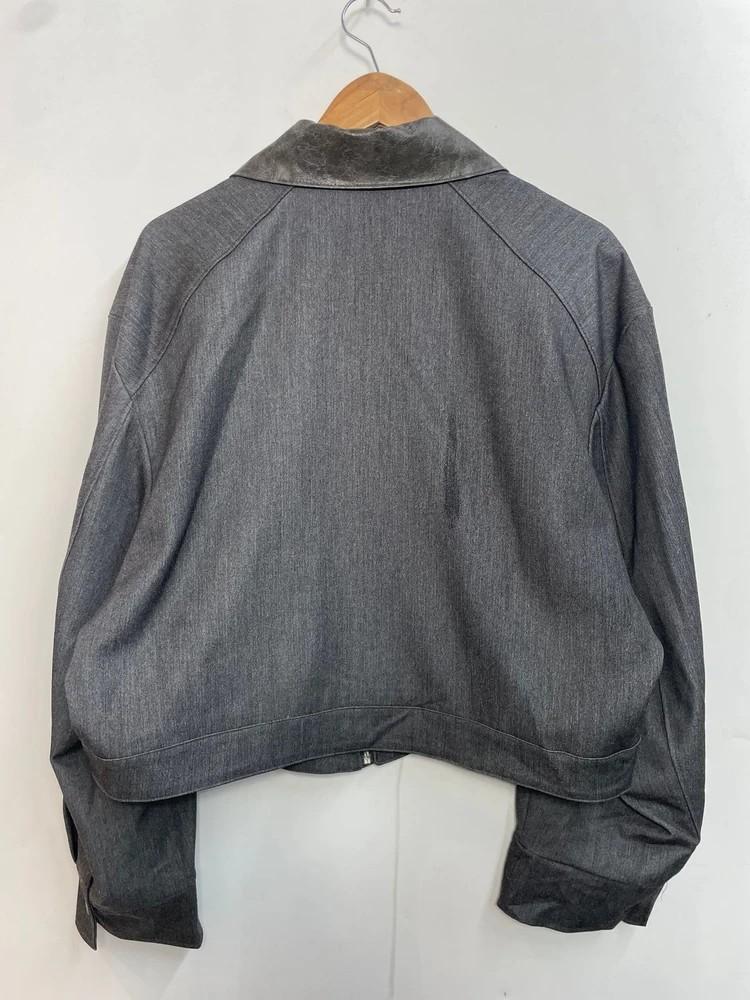 프리 PANTS HOUSE 스퀘어 가죽 포켓 크롭 자켓 10