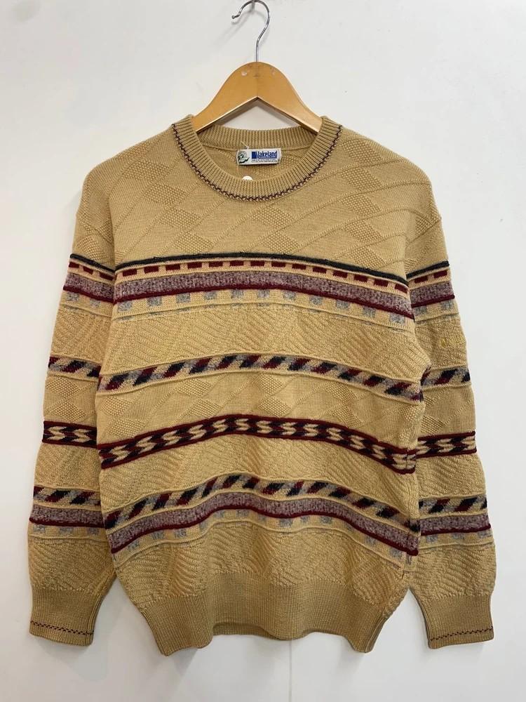 라지 레이크랜드 빈티지 패턴스트라이프 베이지 4