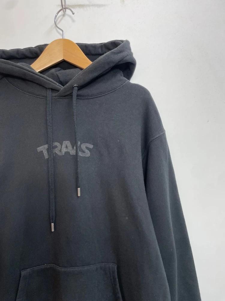 라지 트라비스 TRAVS 로고 후드 블랙 5