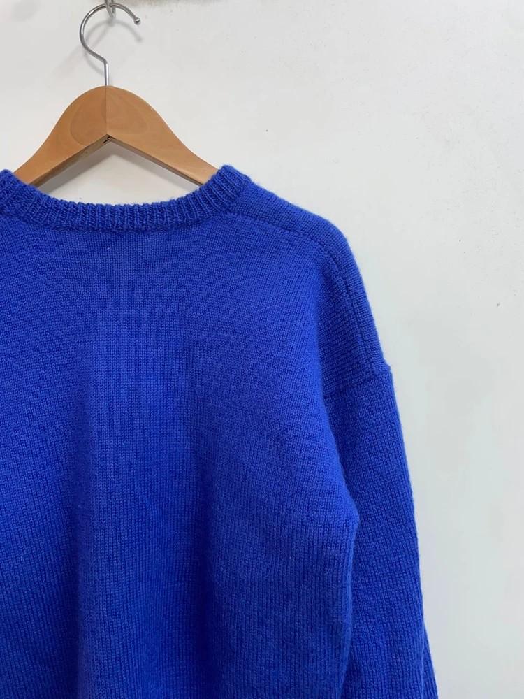 프리 90s KAPAI CRAFTS 크롭 니트 블루 3