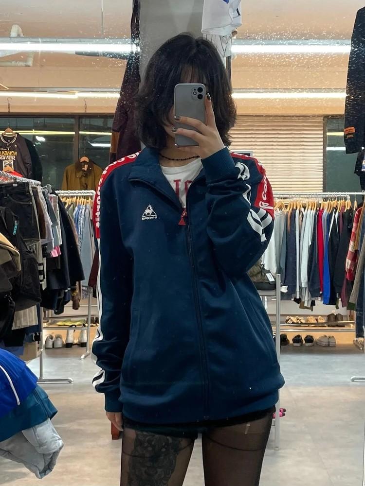 라지 르꼬끄 스포르티브 네이비 올드스쿨 트랙탑 져지 2