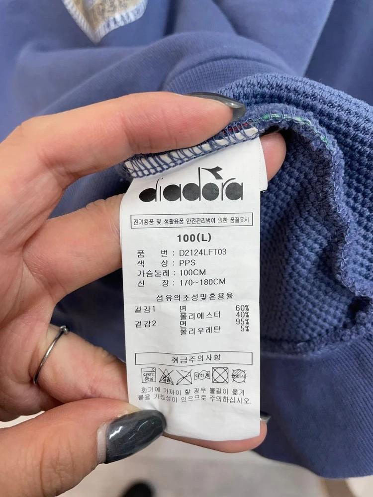 100 디아도라 오버핏 로고 빈티지 맨투맨 티셔츠 10